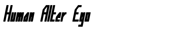 Human Alter Ego font preview